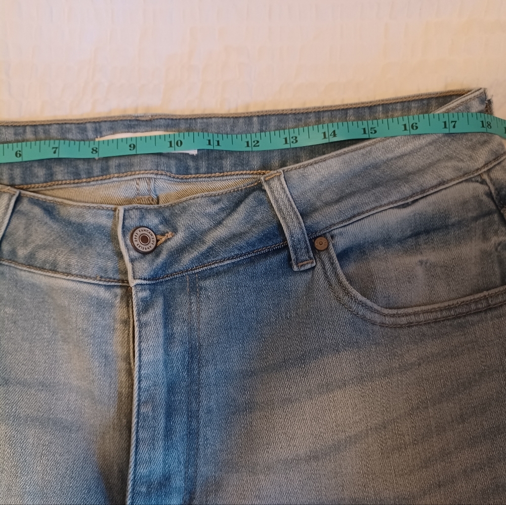 KanCan Light Wash Frayed Raw Hem Bootcut High Rise Jeans Size 18 - Picture 6 of 9